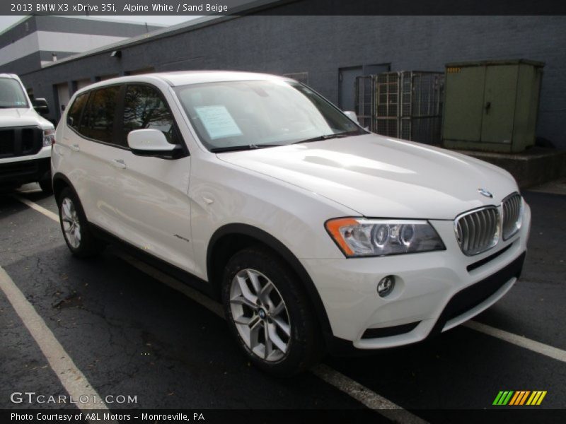 Front 3/4 View of 2013 X3 xDrive 35i
