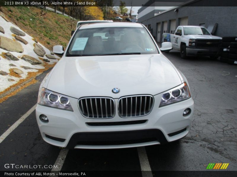 Alpine White / Sand Beige 2013 BMW X3 xDrive 35i