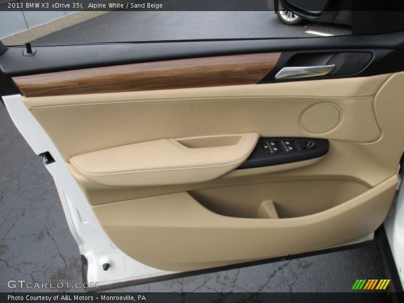Alpine White / Sand Beige 2013 BMW X3 xDrive 35i