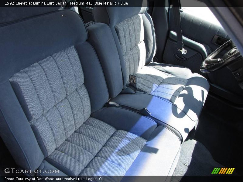 Medium Maui Blue Metallic / Blue 1992 Chevrolet Lumina Euro Sedan