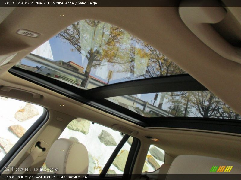 Alpine White / Sand Beige 2013 BMW X3 xDrive 35i