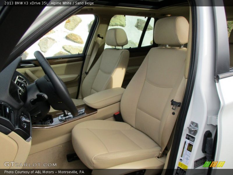 Alpine White / Sand Beige 2013 BMW X3 xDrive 35i