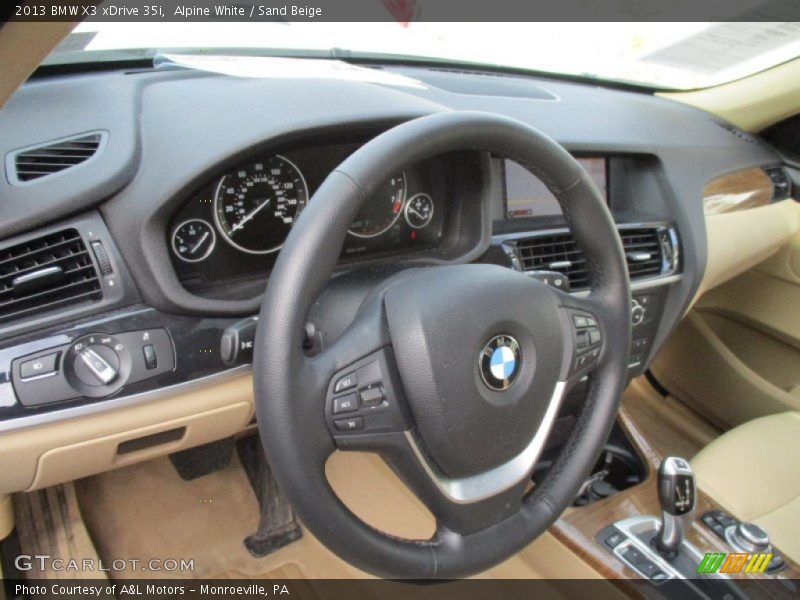 Alpine White / Sand Beige 2013 BMW X3 xDrive 35i