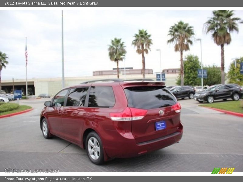 Salsa Red Pearl / Light Gray 2012 Toyota Sienna LE