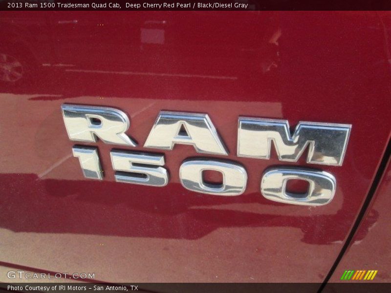 Deep Cherry Red Pearl / Black/Diesel Gray 2013 Ram 1500 Tradesman Quad Cab