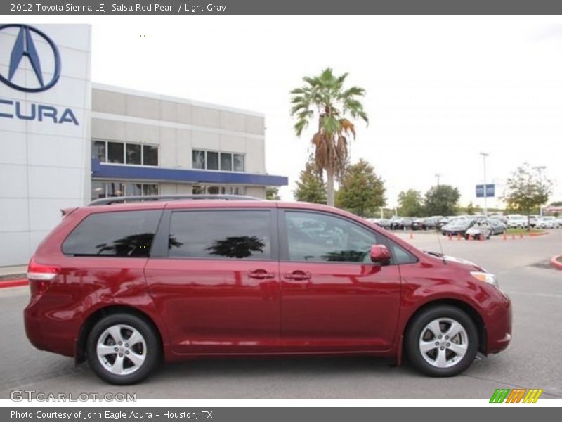 Salsa Red Pearl / Light Gray 2012 Toyota Sienna LE