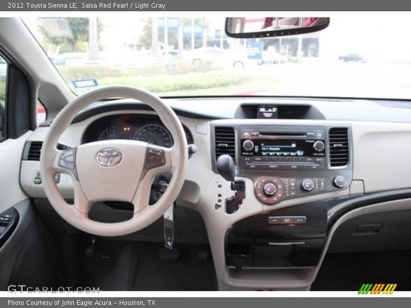 Salsa Red Pearl / Light Gray 2012 Toyota Sienna LE
