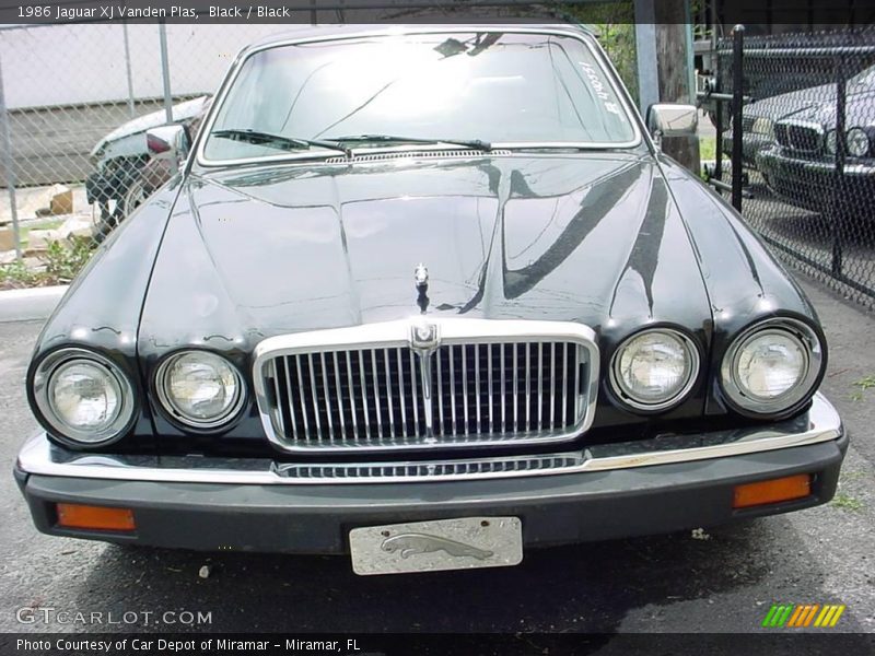 Black / Black 1986 Jaguar XJ Vanden Plas