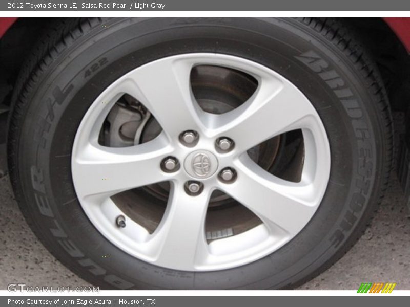 Salsa Red Pearl / Light Gray 2012 Toyota Sienna LE