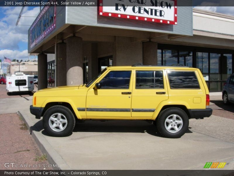 Solar Yellow / Agate 2001 Jeep Cherokee Sport 4x4