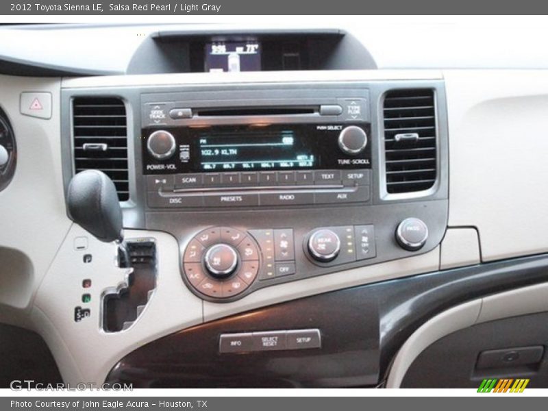 Salsa Red Pearl / Light Gray 2012 Toyota Sienna LE