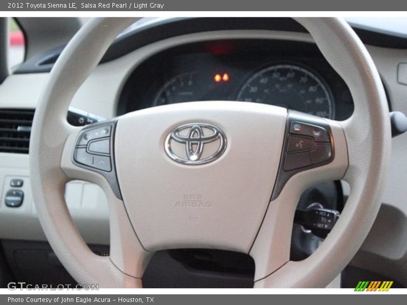 Salsa Red Pearl / Light Gray 2012 Toyota Sienna LE