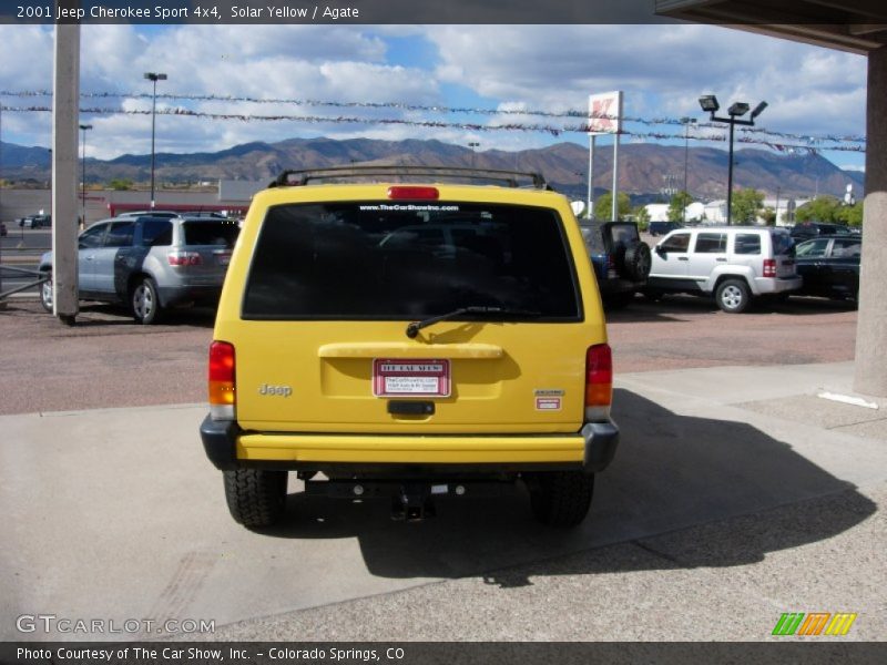 Solar Yellow / Agate 2001 Jeep Cherokee Sport 4x4