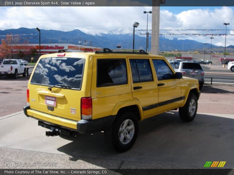 Solar Yellow / Agate 2001 Jeep Cherokee Sport 4x4