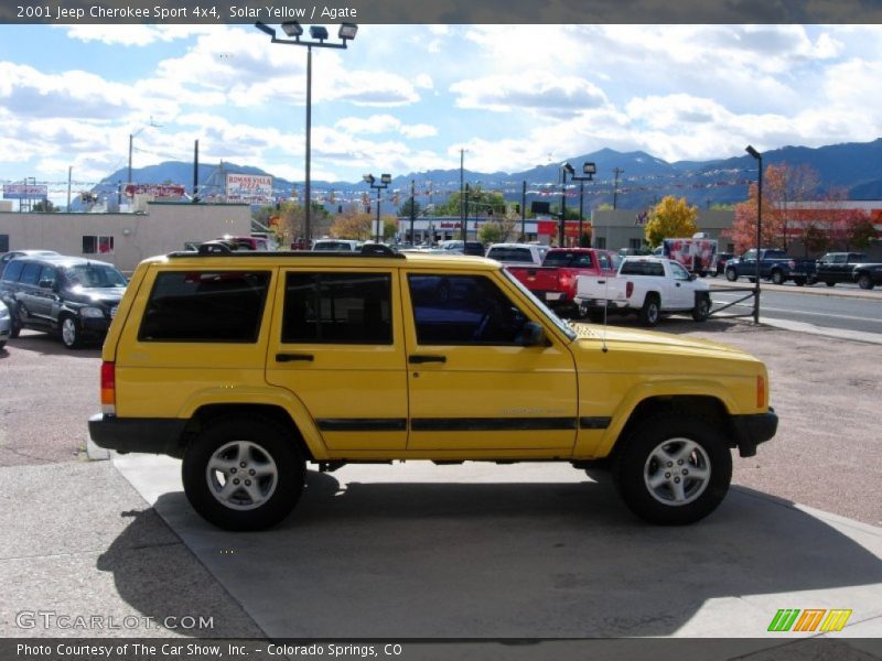 Solar Yellow / Agate 2001 Jeep Cherokee Sport 4x4