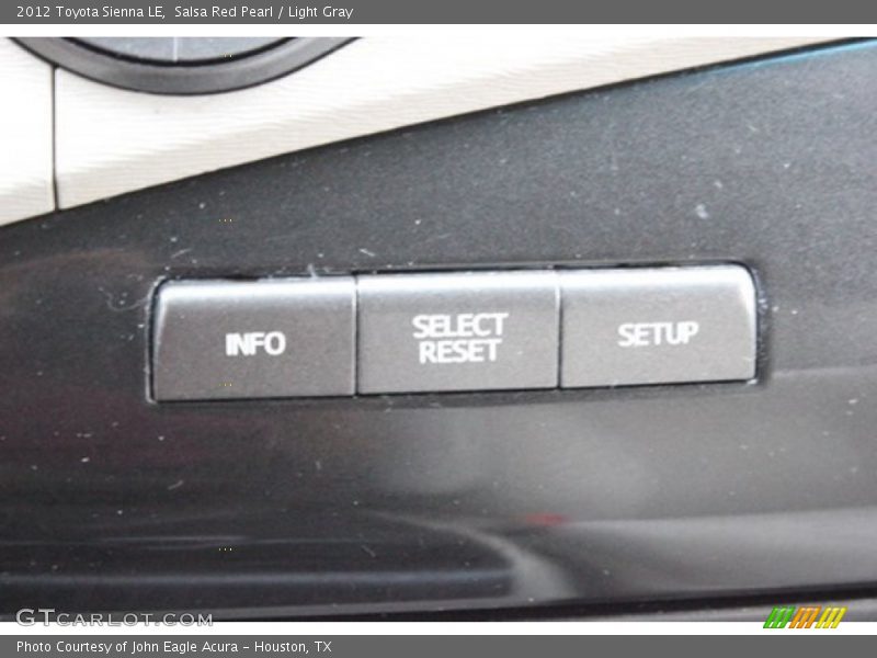 Salsa Red Pearl / Light Gray 2012 Toyota Sienna LE