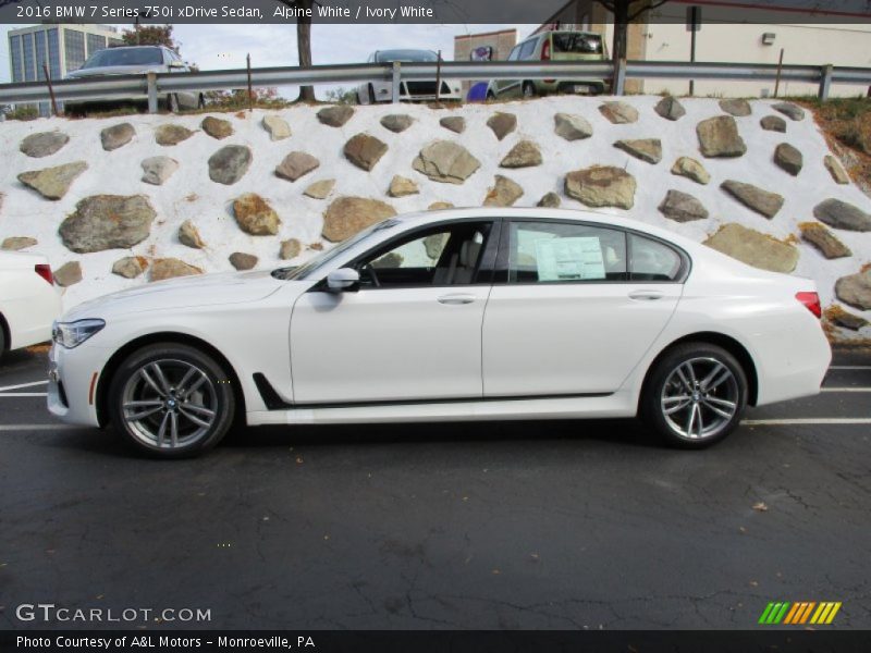Alpine White / Ivory White 2016 BMW 7 Series 750i xDrive Sedan