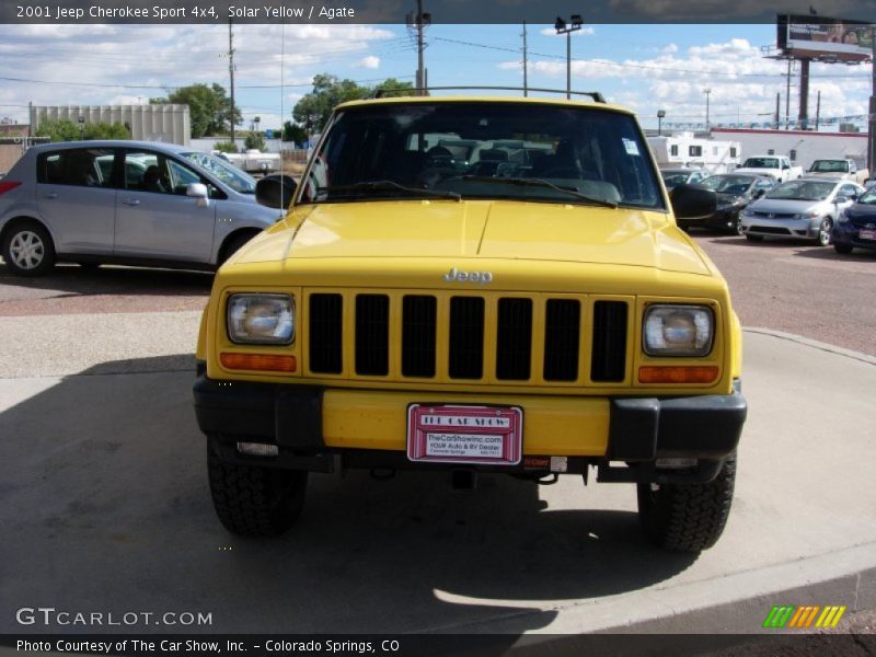 Solar Yellow / Agate 2001 Jeep Cherokee Sport 4x4