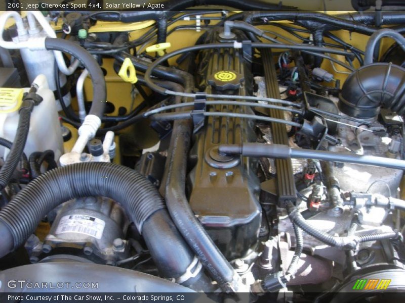 Solar Yellow / Agate 2001 Jeep Cherokee Sport 4x4