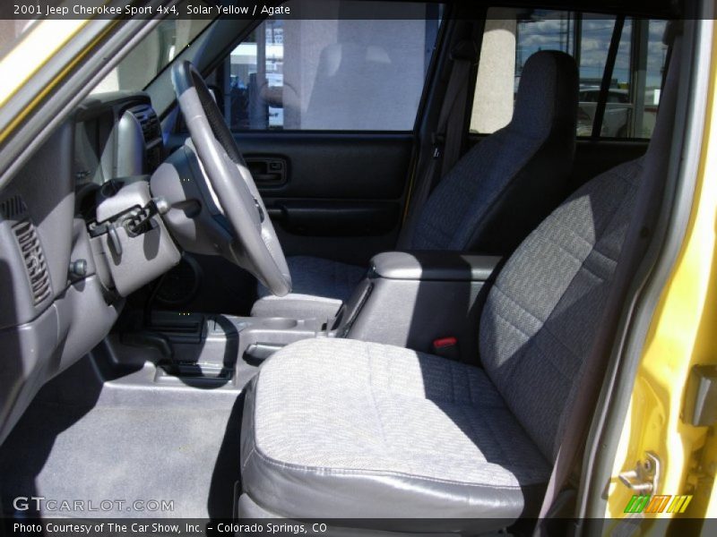 Solar Yellow / Agate 2001 Jeep Cherokee Sport 4x4