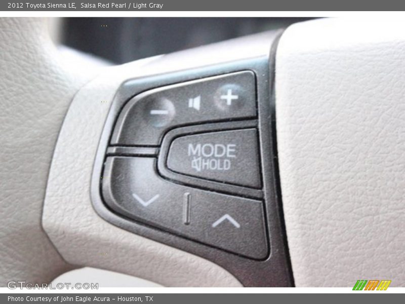 Salsa Red Pearl / Light Gray 2012 Toyota Sienna LE