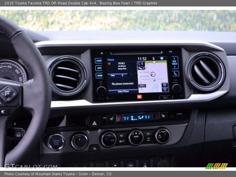 Blazing Blue Pearl / TRD Graphite 2016 Toyota Tacoma TRD Off-Road Double Cab 4x4