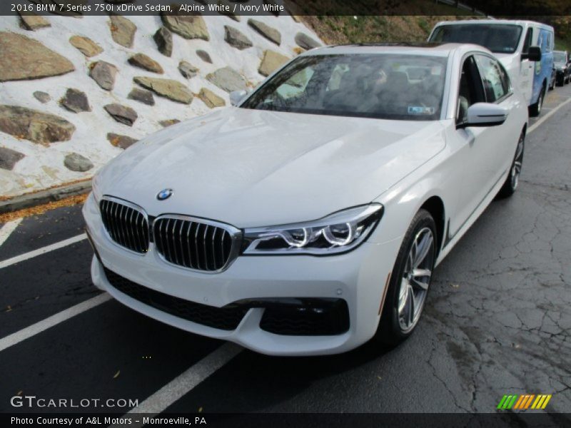 Alpine White / Ivory White 2016 BMW 7 Series 750i xDrive Sedan