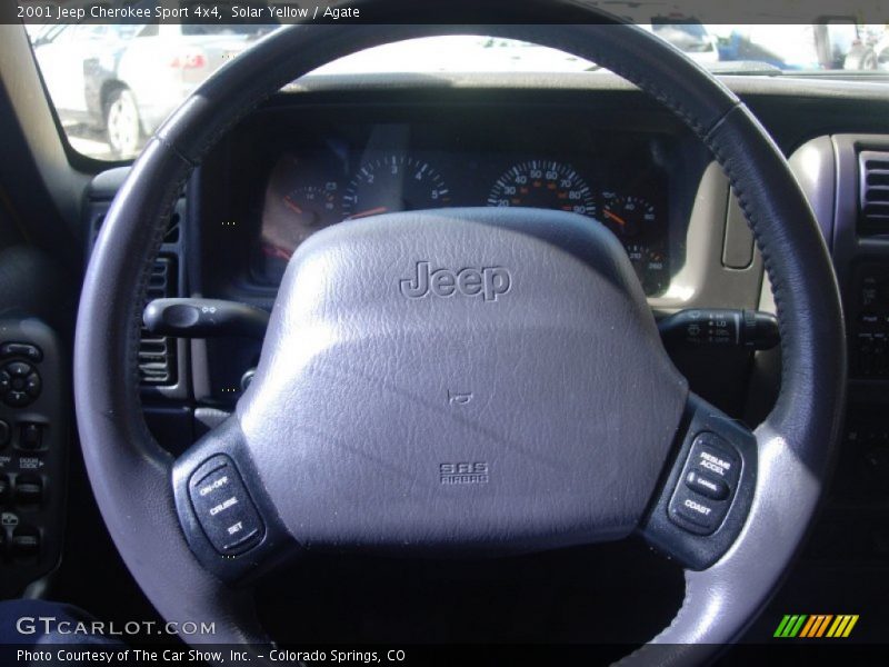 Solar Yellow / Agate 2001 Jeep Cherokee Sport 4x4