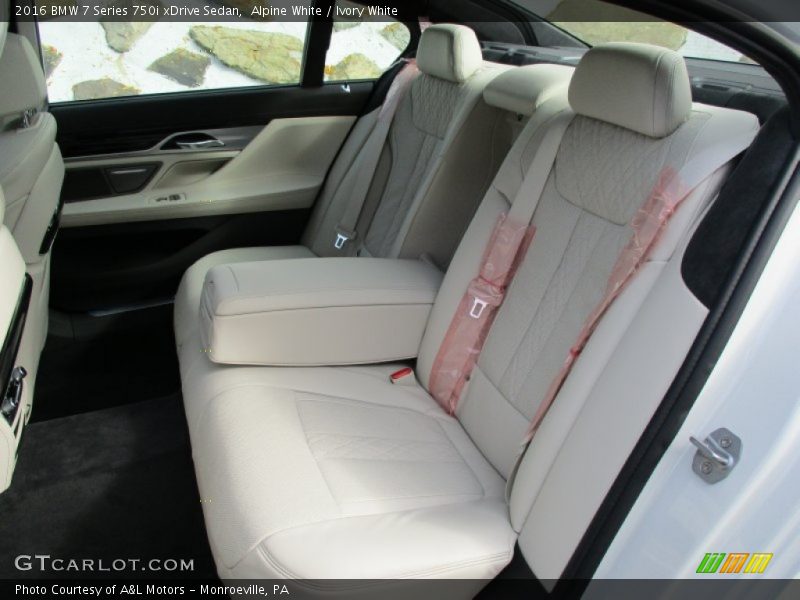 Rear Seat of 2016 7 Series 750i xDrive Sedan