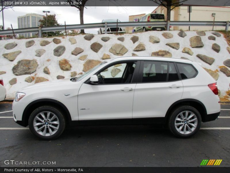 Alpine White / Black 2016 BMW X3 xDrive28i