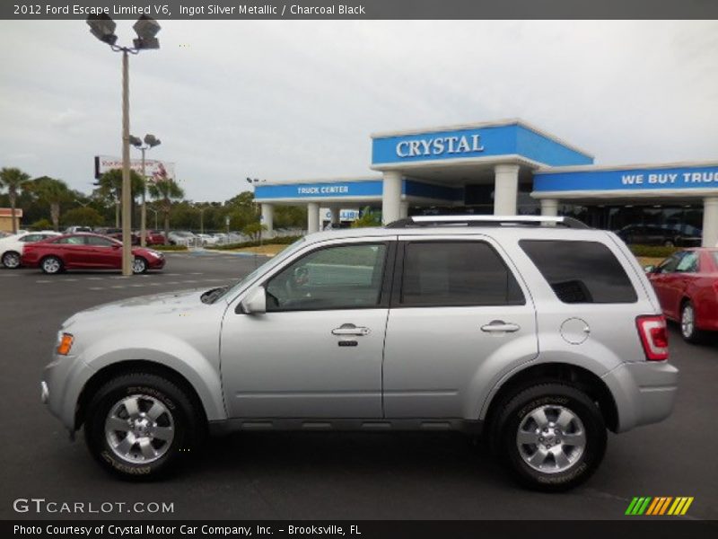 Ingot Silver Metallic / Charcoal Black 2012 Ford Escape Limited V6