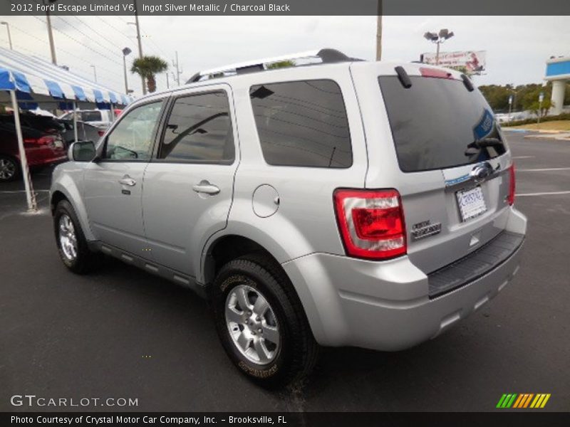 Ingot Silver Metallic / Charcoal Black 2012 Ford Escape Limited V6
