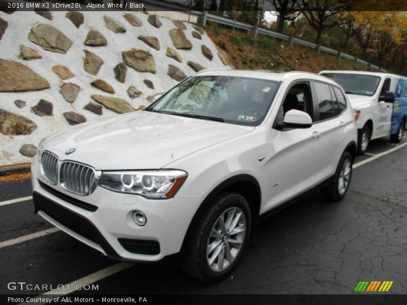 Alpine White / Black 2016 BMW X3 xDrive28i