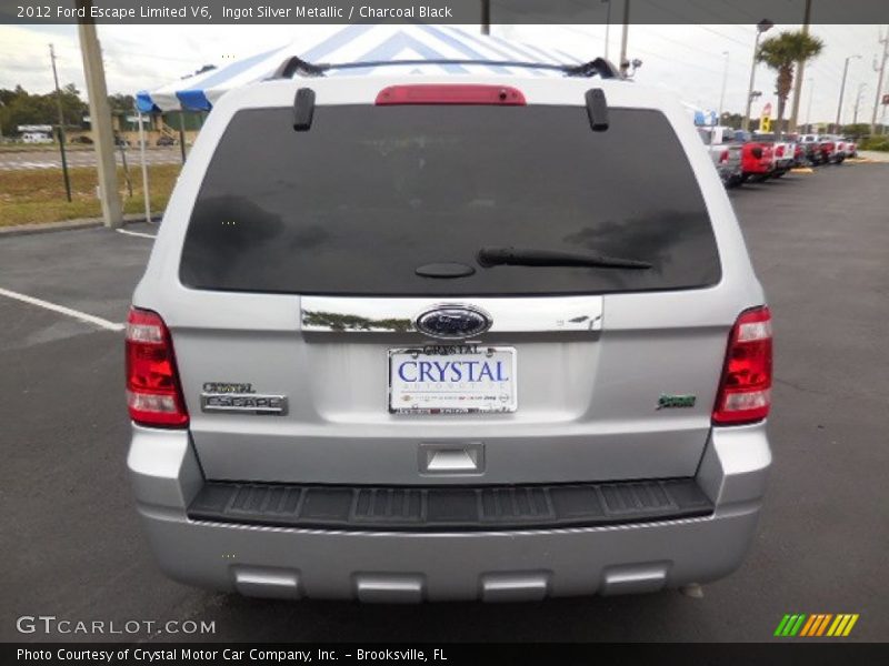 Ingot Silver Metallic / Charcoal Black 2012 Ford Escape Limited V6