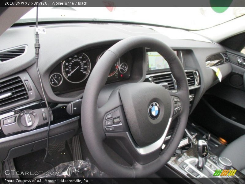 Alpine White / Black 2016 BMW X3 xDrive28i