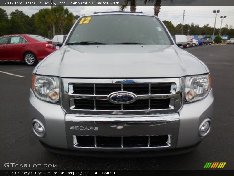 Ingot Silver Metallic / Charcoal Black 2012 Ford Escape Limited V6