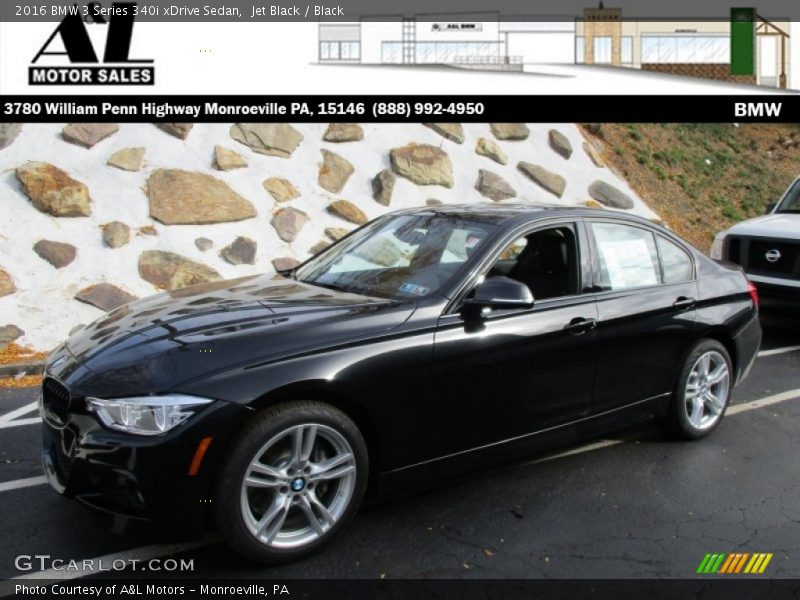 Jet Black / Black 2016 BMW 3 Series 340i xDrive Sedan