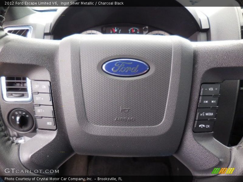 Ingot Silver Metallic / Charcoal Black 2012 Ford Escape Limited V6