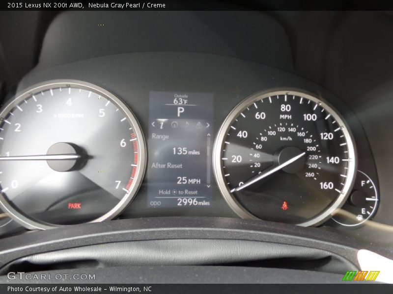 Nebula Gray Pearl / Creme 2015 Lexus NX 200t AWD