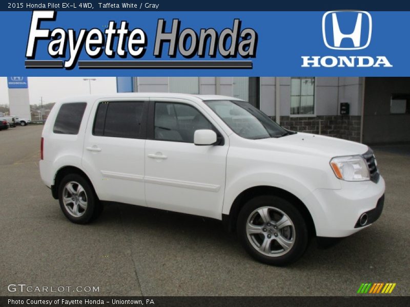 Taffeta White / Gray 2015 Honda Pilot EX-L 4WD