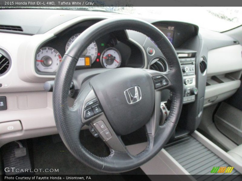 Taffeta White / Gray 2015 Honda Pilot EX-L 4WD