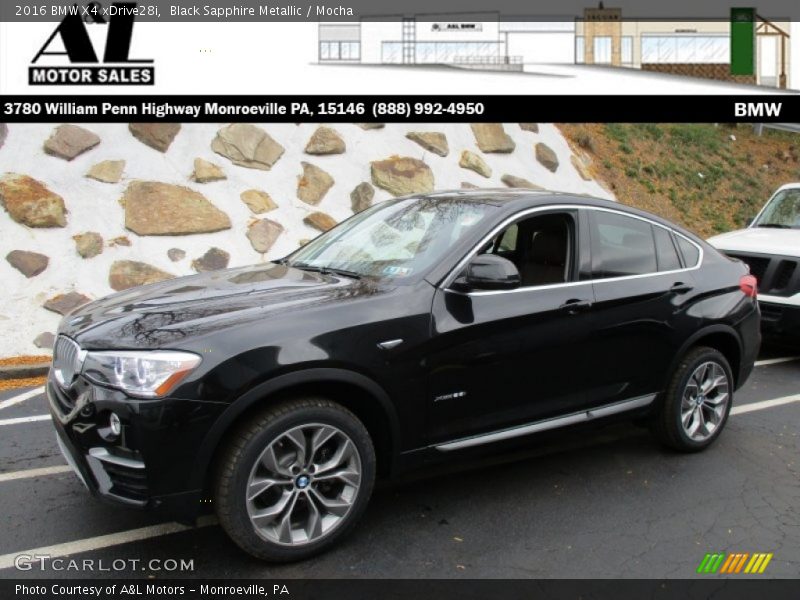 Black Sapphire Metallic / Mocha 2016 BMW X4 xDrive28i