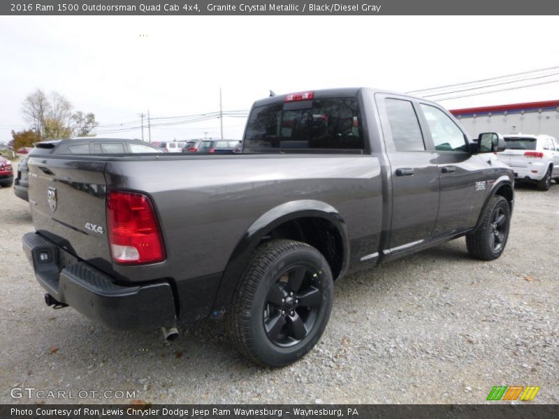 Granite Crystal Metallic / Black/Diesel Gray 2016 Ram 1500 Outdoorsman Quad Cab 4x4