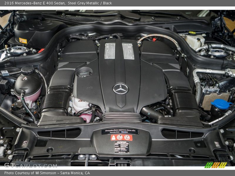 Steel Grey Metallic / Black 2016 Mercedes-Benz E 400 Sedan