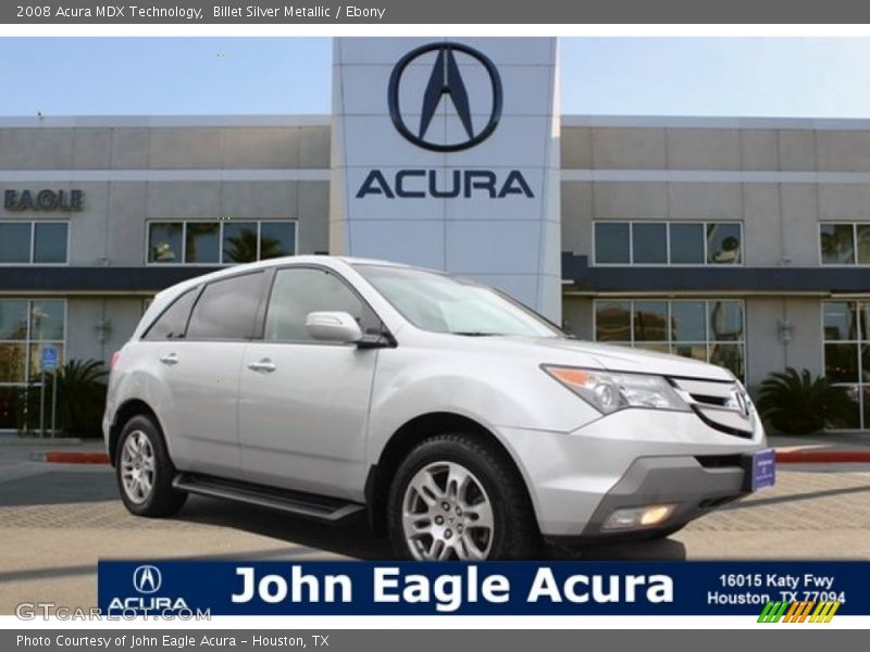 Billet Silver Metallic / Ebony 2008 Acura MDX Technology