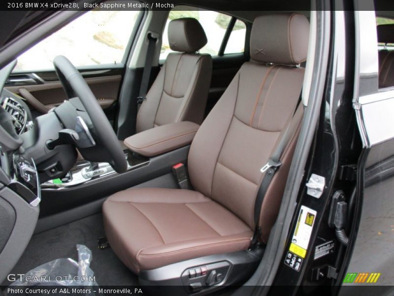 Front Seat of 2016 X4 xDrive28i