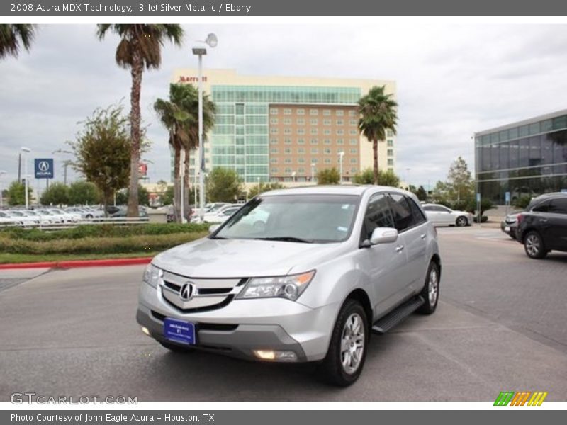 Billet Silver Metallic / Ebony 2008 Acura MDX Technology