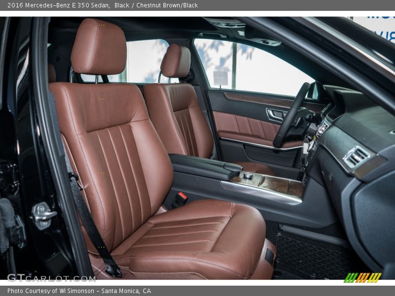 Black / Chestnut Brown/Black 2016 Mercedes-Benz E 350 Sedan