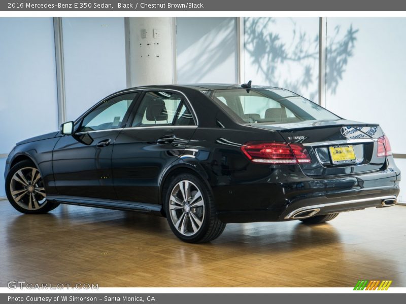 Black / Chestnut Brown/Black 2016 Mercedes-Benz E 350 Sedan