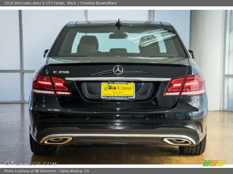 Black / Chestnut Brown/Black 2016 Mercedes-Benz E 350 Sedan